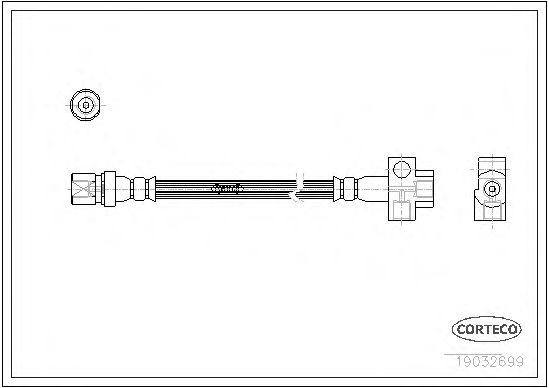 Тормозной шланг CORTECO 19032699