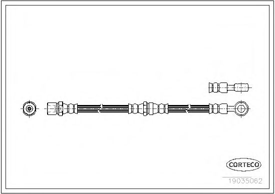 Тормозной шланг CORTECO 19035062