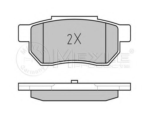Комплект тормозных колодок, дисковый тормоз MEYLE 21313