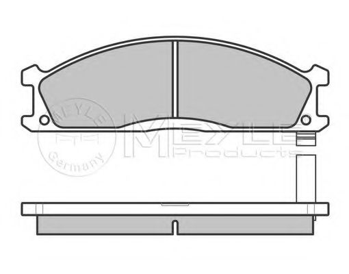 Комплект тормозных колодок, дисковый тормоз MEYLE 21347