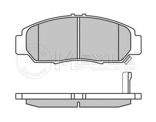 Комплект тормозных колодок, дисковый тормоз MEYLE 24054