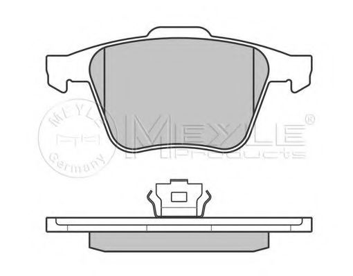 Комплект тормозных колодок, дисковый тормоз MEYLE 24521