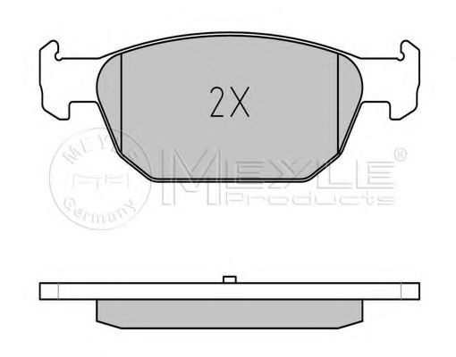 Комплект тормозных колодок, дисковый тормоз MEYLE 24796
