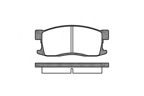 Комплект тормозных колодок, дисковый тормоз REMSA 0255.00
