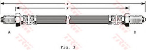 Тормозной шланг TRW PHC118