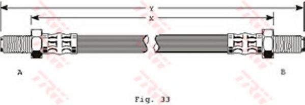 Тормозной шланг TRW PHC121