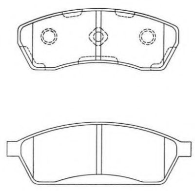 Комплект тормозных колодок, дисковый тормоз AISIN ASN-2005