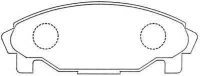 Комплект тормозных колодок, дисковый тормоз AISIN ASN-253