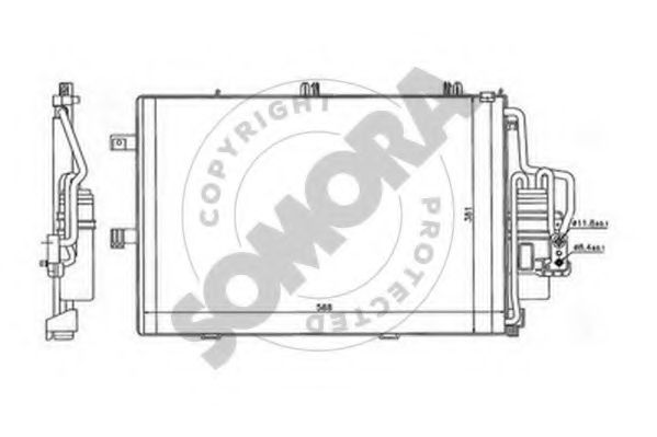 Конденсатор, кондиционер SOMORA 212560