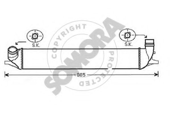 Интеркулер SOMORA 243245A