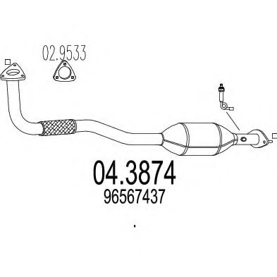 Катализатор MTS 04.3874