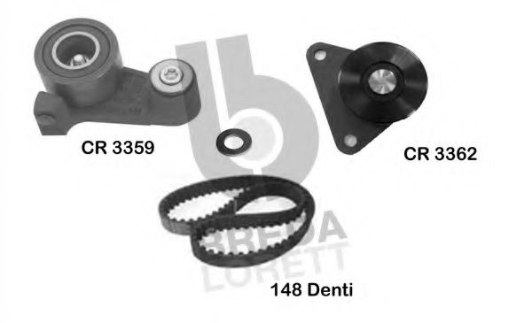 Комплект ремня ГРМ BREDA  LORETT KCD0401