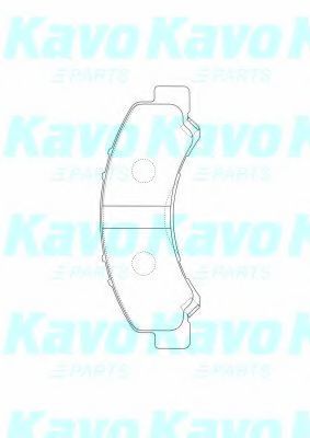 Комплект тормозных колодок, дисковый тормоз KAVO PARTS BP3516