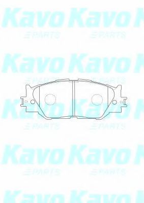 Комплект тормозных колодок, дисковый тормоз KAVO PARTS BP-9114