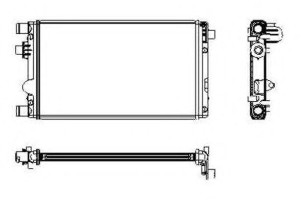 Радиатор, охлаждение двигателя NRF 53602