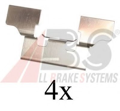 Комплектующие, колодки дискового тормоза A.B.S. 1647Q