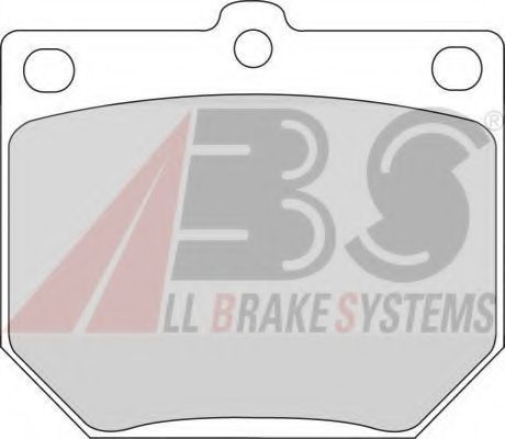 Комплект тормозных колодок, дисковый тормоз A.B.S. 20289
