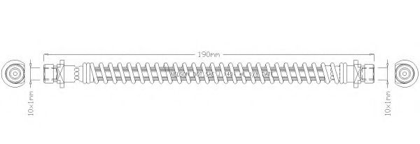 Тормозной шланг REMKAFLEX 3816