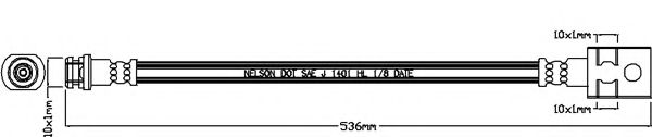 Тормозной шланг REMKAFLEX 4024