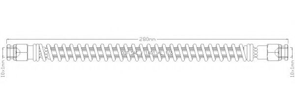 Тормозной шланг REMKAFLEX 5948
