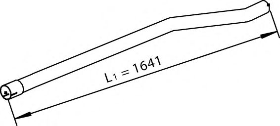 Труба выхлопного газа DINEX 28667