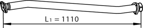 Труба выхлопного газа DINEX 33100