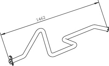 Труба выхлопного газа DINEX 36604