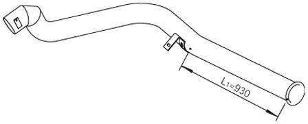 Труба выхлопного газа DINEX 21734