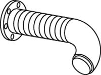 Труба выхлопного газа DINEX 49265