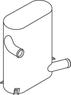 Средний / конечный глушитель ОГ DINEX 64373