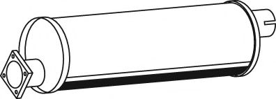 Средний / конечный глушитель ОГ DINEX 30305