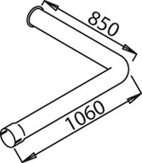 Труба выхлопного газа DINEX 21697