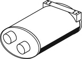 Средний / конечный глушитель ОГ DINEX 24318