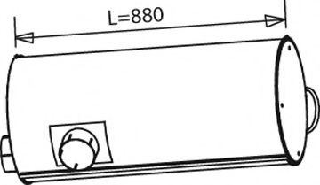 Средний / конечный глушитель ОГ ZARA 1195