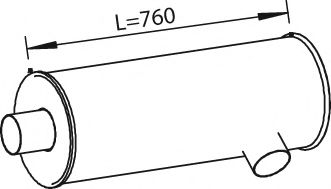 Средний / конечный глушитель ОГ ZARA 651