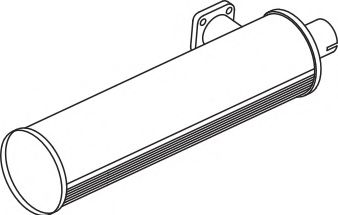 Средний / конечный глушитель ОГ DINEX 70326
