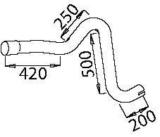 Труба выхлопного газа ZARA 9266