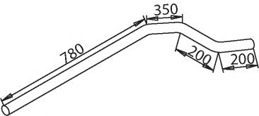 Труба выхлопного газа DINEX 50797