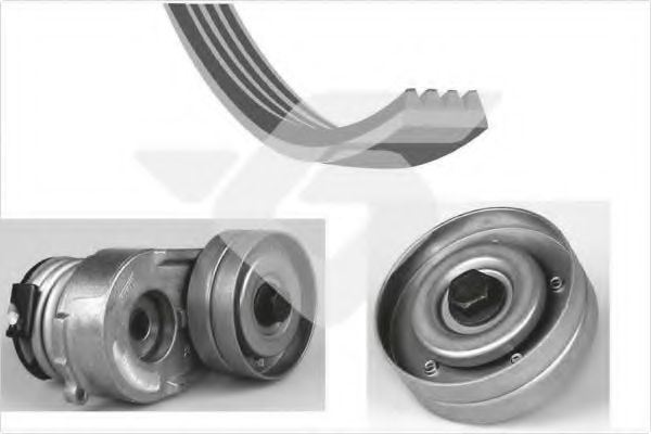 Поликлиновой ременный комплект HUTCHINSON KHV 221