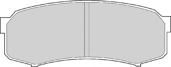 Комплект тормозных колодок, дисковый тормоз NECTO FD6698A