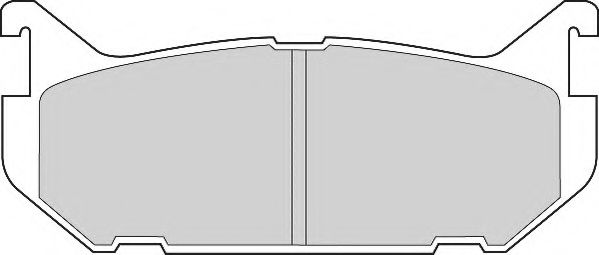 Комплект тормозных колодок, дисковый тормоз NECTO FD6649A