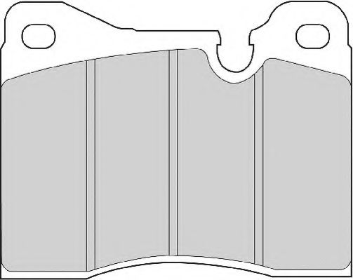Комплект тормозных колодок, дисковый тормоз NECTO FD4033A