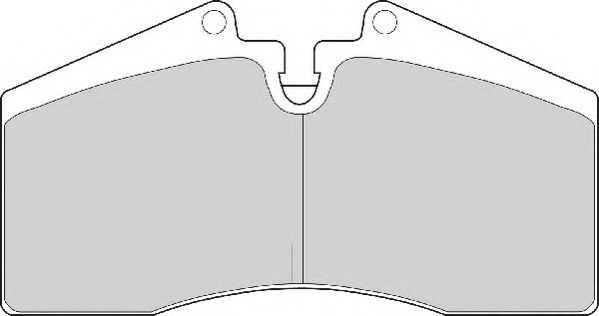 Комплект тормозных колодок, дисковый тормоз NECTO FD6531A