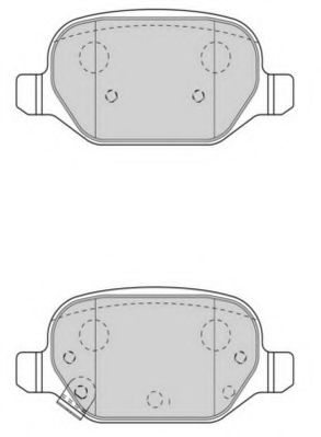 Комплект тормозных колодок, дисковый тормоз NECTO FD7585A