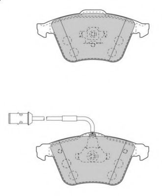 Комплект тормозных колодок, дисковый тормоз NECTO FD7559A