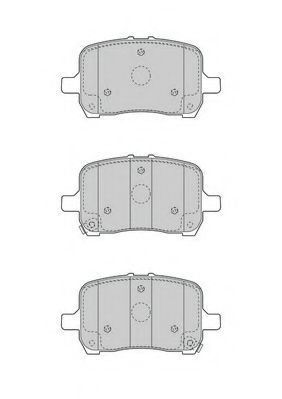 Комплект тормозных колодок, дисковый тормоз NECTO FD7545A