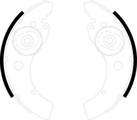 Комплект тормозных колодок NECTO N1676