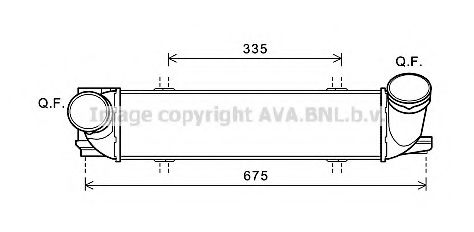 Интеркулер AVA QUALITY COOLING BW4438