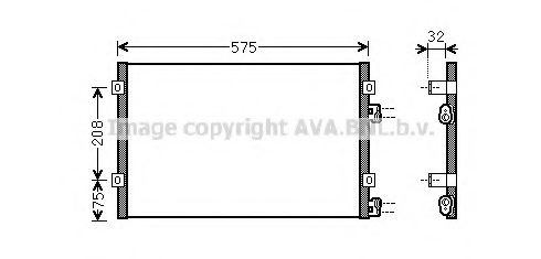 Конденсатор, кондиционер AVA QUALITY COOLING CR5071