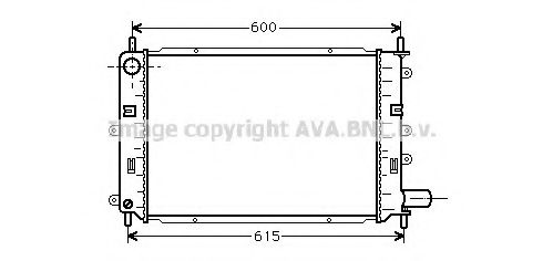 Радиатор, охлаждение двигателя AVA QUALITY COOLING FD2151